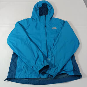The North Face Stinson ABUK Women’s Turquoise Hyvent Rain Hooded Jacket Sz Small